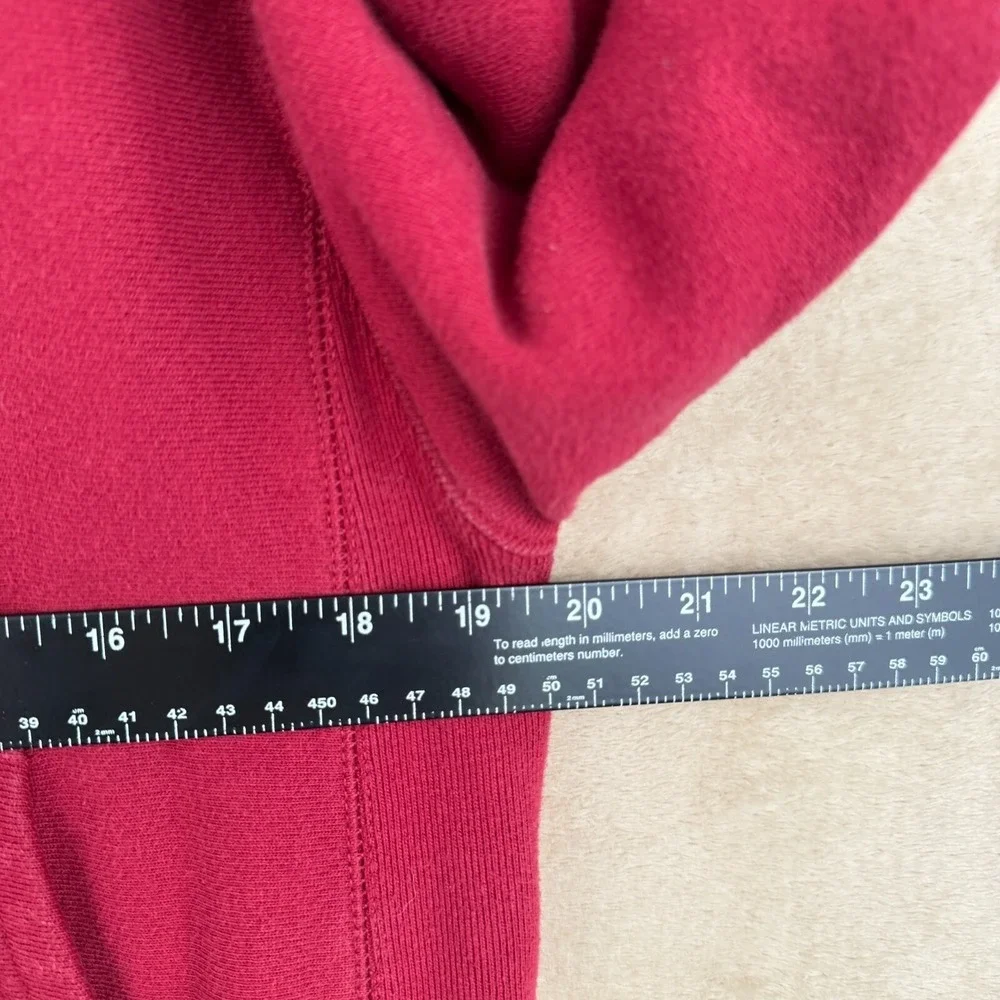 Champion Mens‎ Reverse Weave Hoodie Sweatshirt Size S Red Pullover Athletic Gym